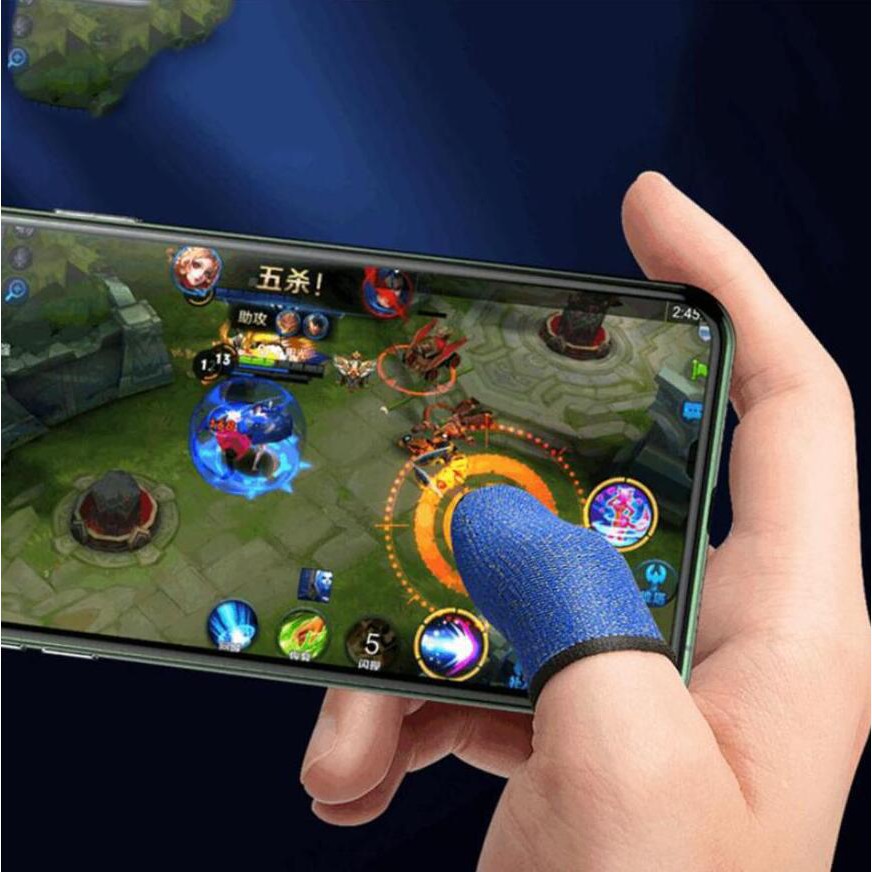 ﹊Cặp Găng Ngón Tay Chống Mồ Hôi Dùng Để Chơi Game Pubg Mobile Legends