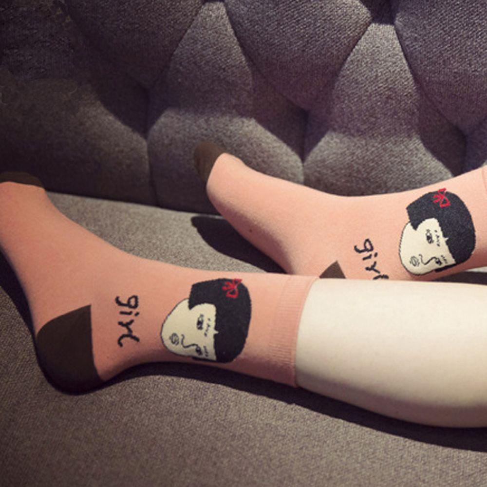 Vớ Cotton Mềm Mại In Họa Tiết Dễ Thương Phong Cách Thể Thao Cho Nữ