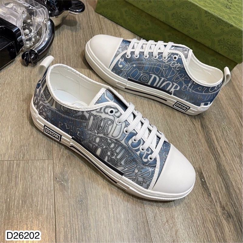 Giày slipon nam dio họa tiết 3d da lộn đế cao su tăng chiều cao hàng Fullbox.