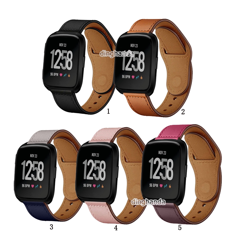 Dây đeo bằng da thật cho đồng hồ thông minh Fitbit versa