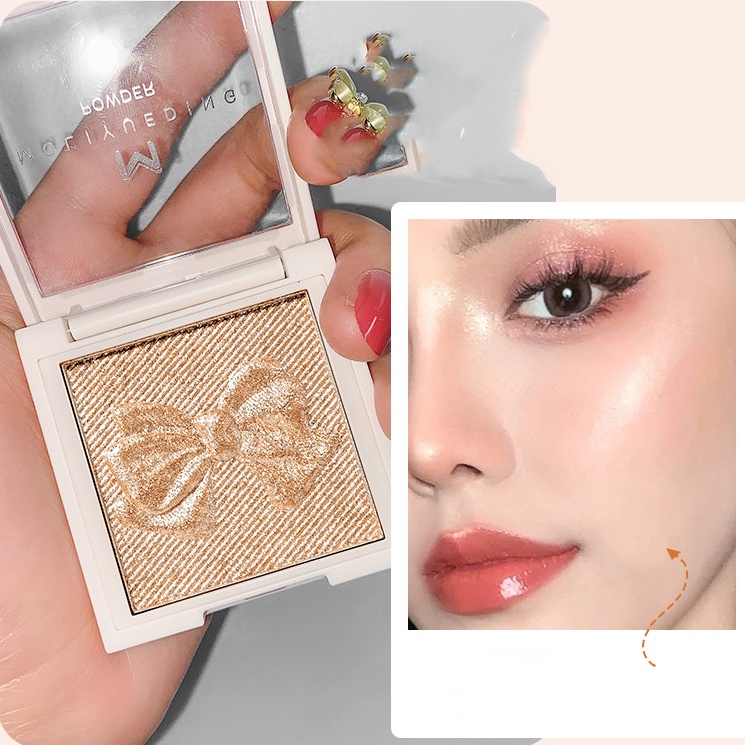 Phấn bắt sáng Moliyueding Highlighter màu Be - Trắng - Hồng - Hồng nhạt