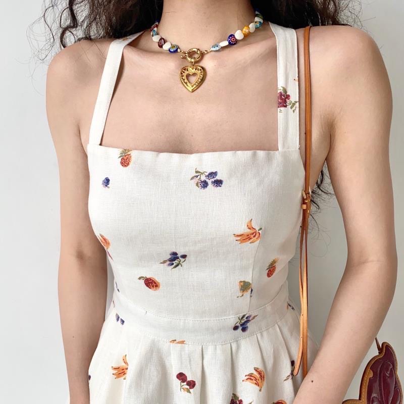 💕 váy đan lưng chéo điều chỉnh được dây - oder