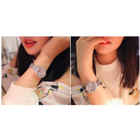 Đồng Hồ Nữ BEE SISTER 1688 Dây Kim Loại Case 30mm Chính Hãng