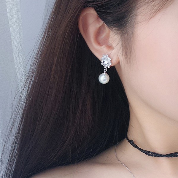 Bông Tai Ngọc Trai, Kiểu Dáng Sang Trọng Hạt Ngọc Trai Nhân Tạo - XBB20 - Bảo Ngọc Jewelry