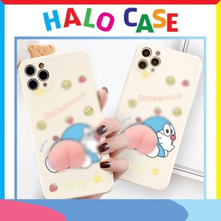 Ốp lưng iphone cạnh vuông BVC dora.emon đào bóp 6/6plus/6s/6splus/7/7plus/8/8plus/x/xr/xs/11/12/pro/max - Halocase