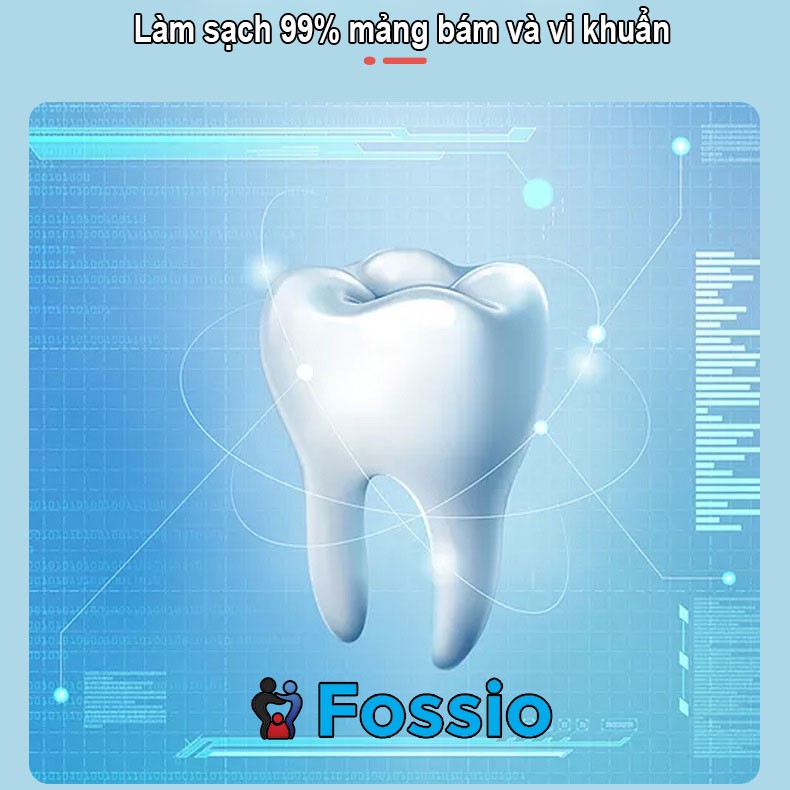 Bàn chải đánh răng cho bé chữ u chất liệu Silicon chịu được lực cắn, cho bé từ 2 tuổi - 6 tuổi FOSSIO E50