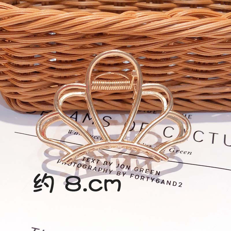 Kẹp tóc Seagloca kim loại kiểu răng cá mập hợp thời trang cho nữ