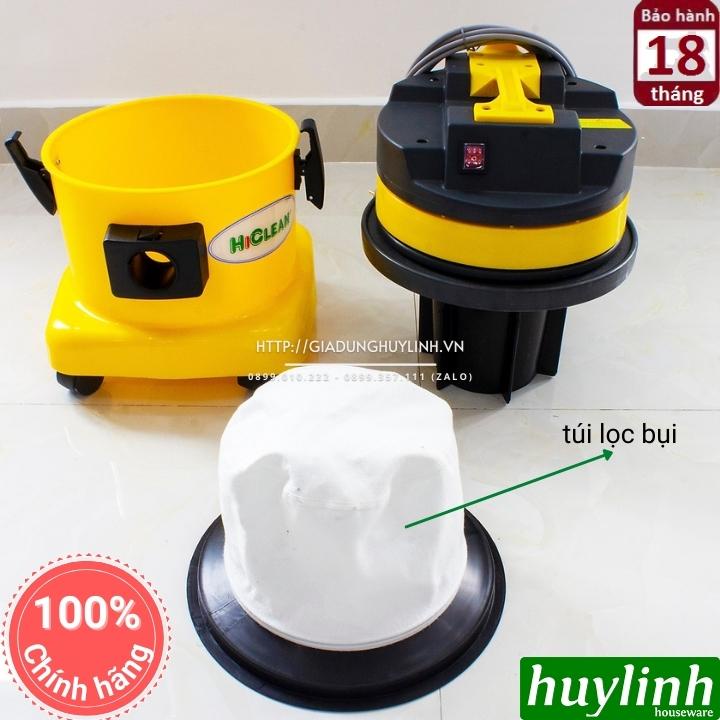 Máy hút bụi Khô và Ướt HiClean HC15P - 15 lít - Thùng nhựa