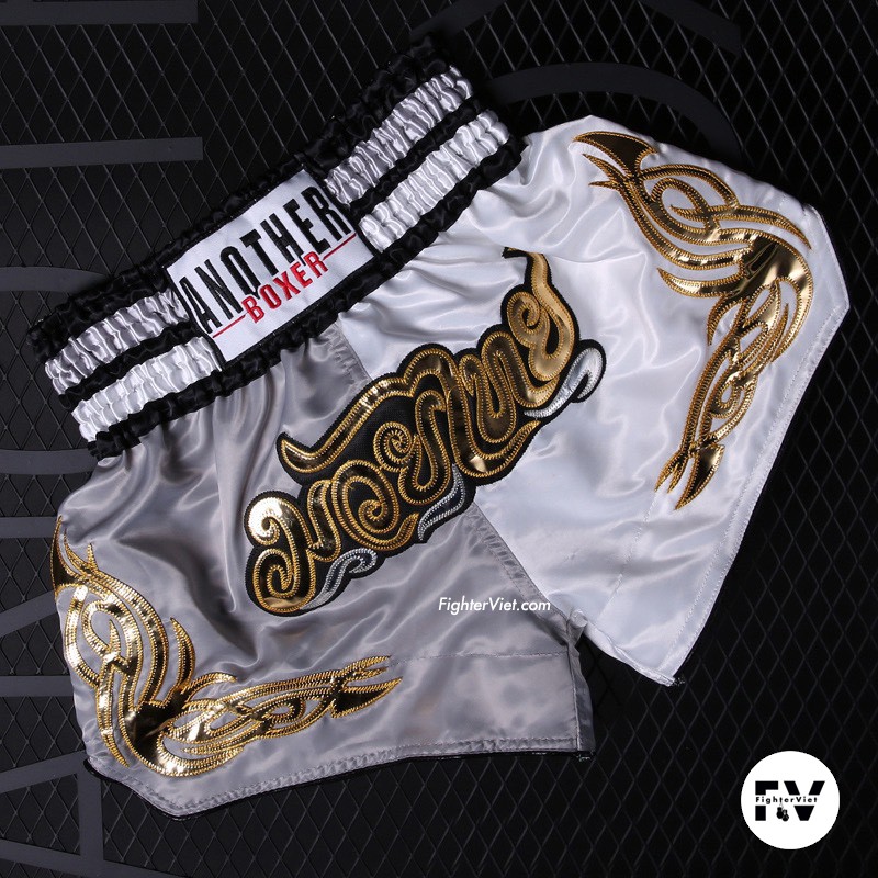 ( Phiên bản bán màu) Quần Muay Thái Another Boxer Chính Hãng Muay Thai Short Chất Liệu Satin Cao Cấp Mẫu Mới 2022