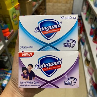Xà phòng diệt khuẩn safeguard cục 130g trắng tinh khiết