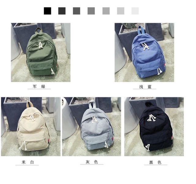 Balo vải bố , đi học chất vintage ulzzang, balo bố