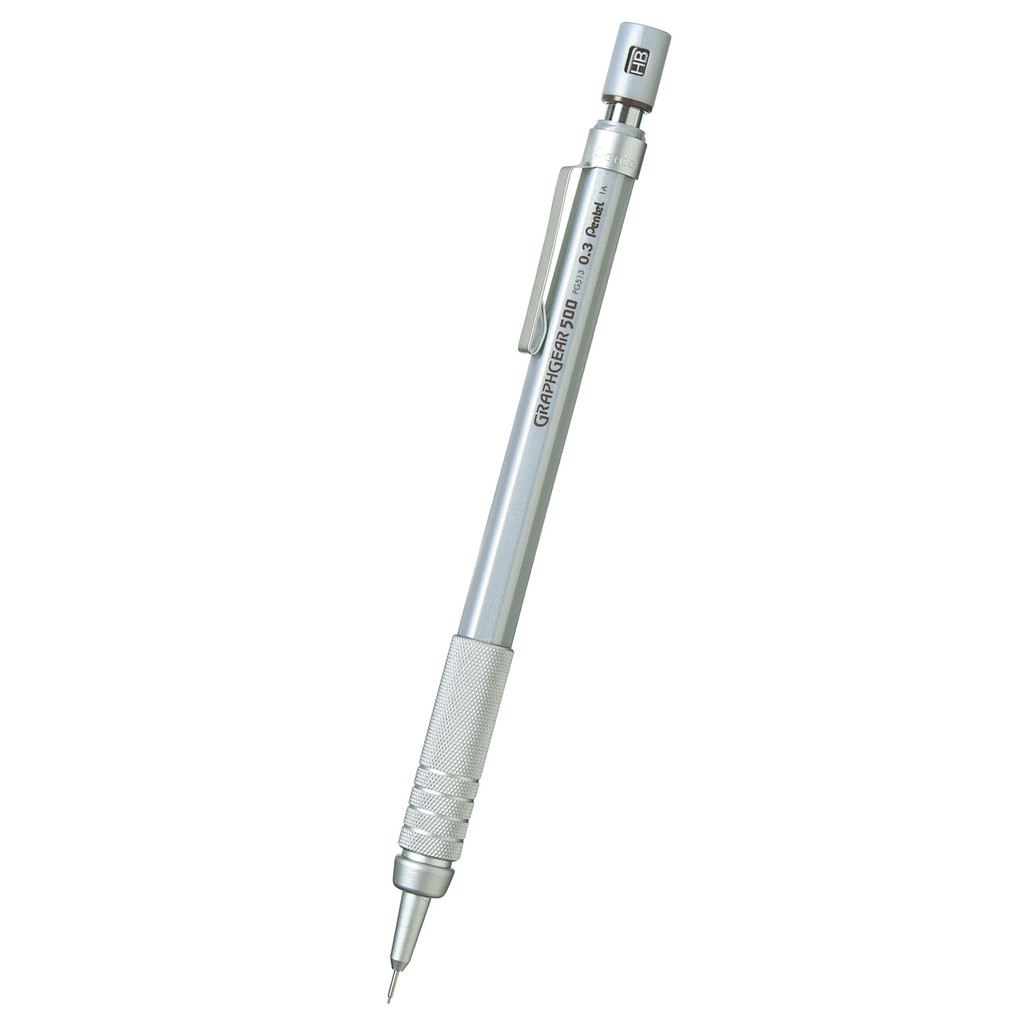 Chì Bấm Cơ Khí Pentel Graphgear 500 Cao Cấp Nhật Bản 0.3mm - Chì Kim Pentel 0.3 thân kim loại