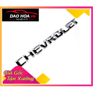 Logo chữ nổi dán trang trí xe " CHEVROLET"