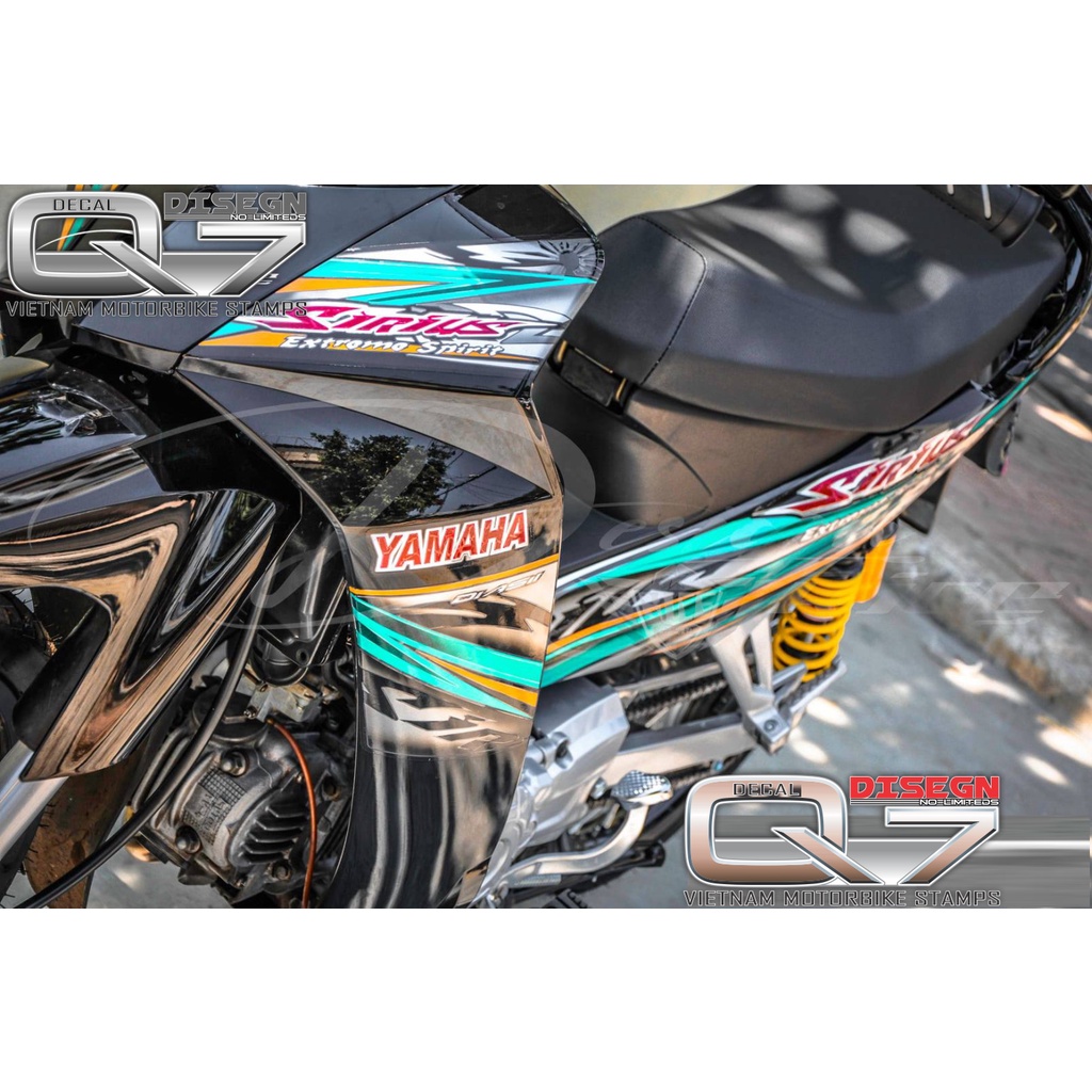 Tem Rời Sirius 110 Xanh Đen