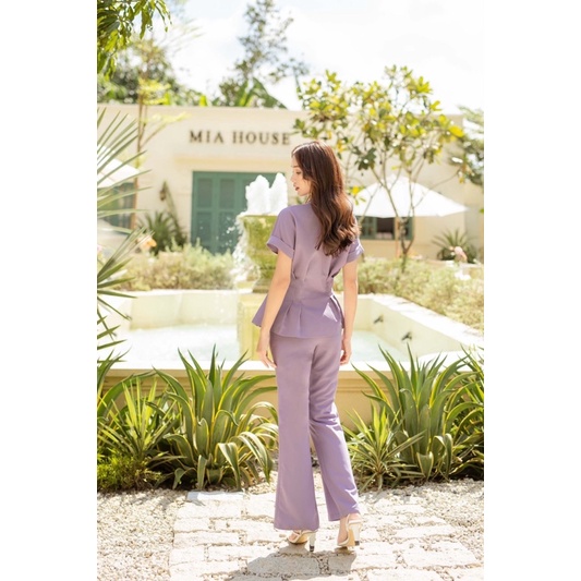 Quần ống loe Miranda Tím