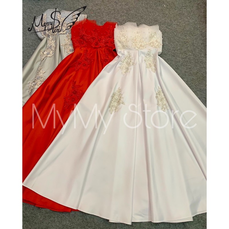 Đầm maxi cúp ngực dự tiệc mặc cưới TRIPBLE T DRESS - Size M/L (kèm ảnh/video thật)MS130Y