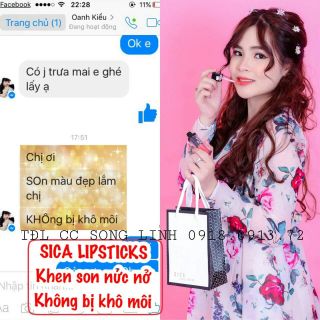 Son kem lì Sica lipstick