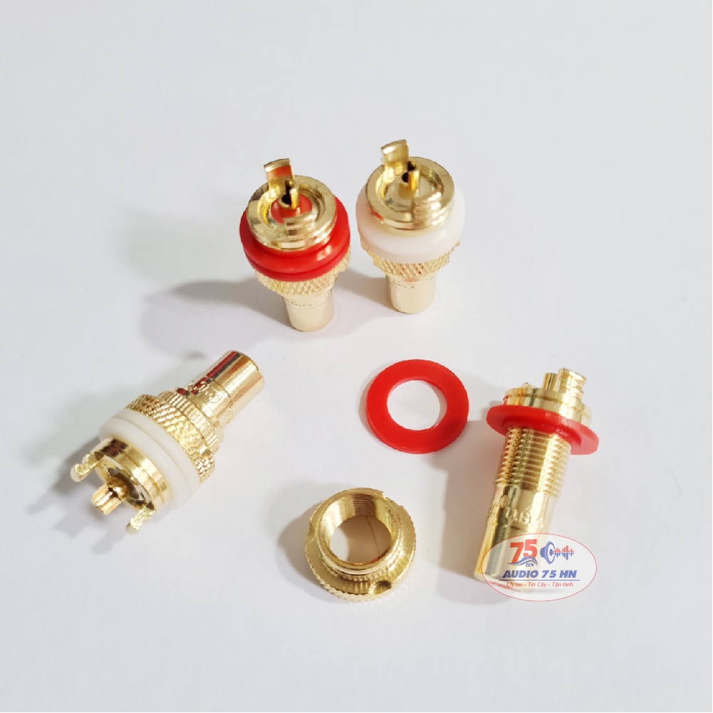 01 cặp Jack tín hiệu âm thanh RCA CMC Mạ vàng chất lượng cao