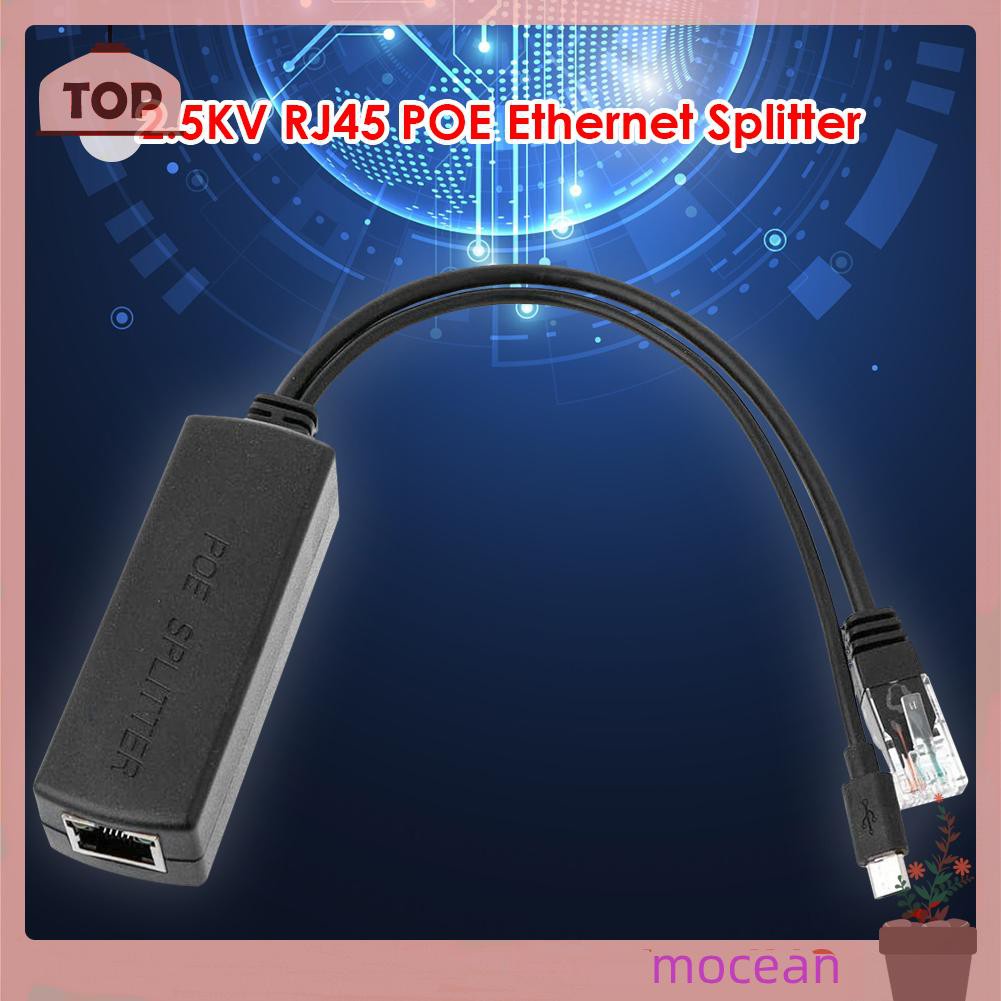 Bộ Chia Cổng Mạng Mocean 2.5kv Rj45 Poe 48v Sang 5v Micro Usb | BigBuy360 - bigbuy360.vn