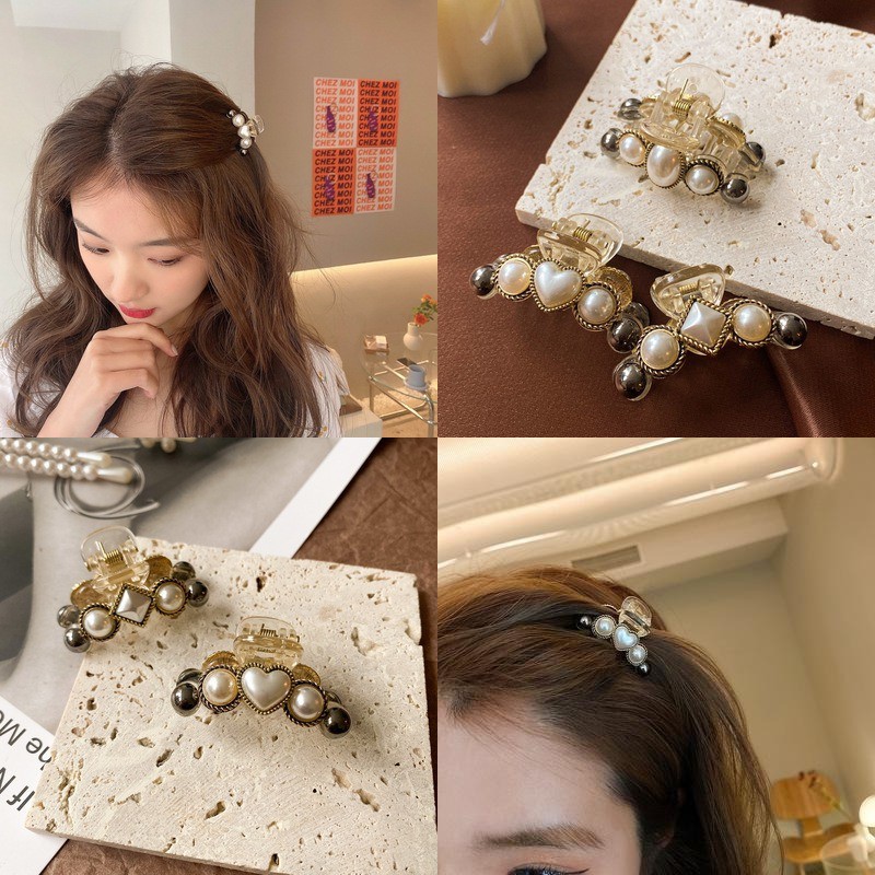 Kẹp tóc đính ngọc trai giả xinh xắn cho nữ