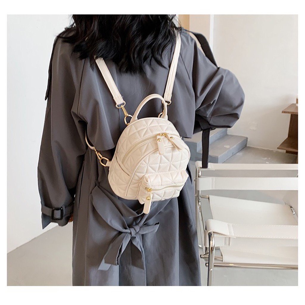 Balo Nữ Linh Store Balo Mini Da Mềm HỌA TIẾT QUẢ TRÁM Cá Tính Siêu Xinh Phong Cách Hàn Quốc