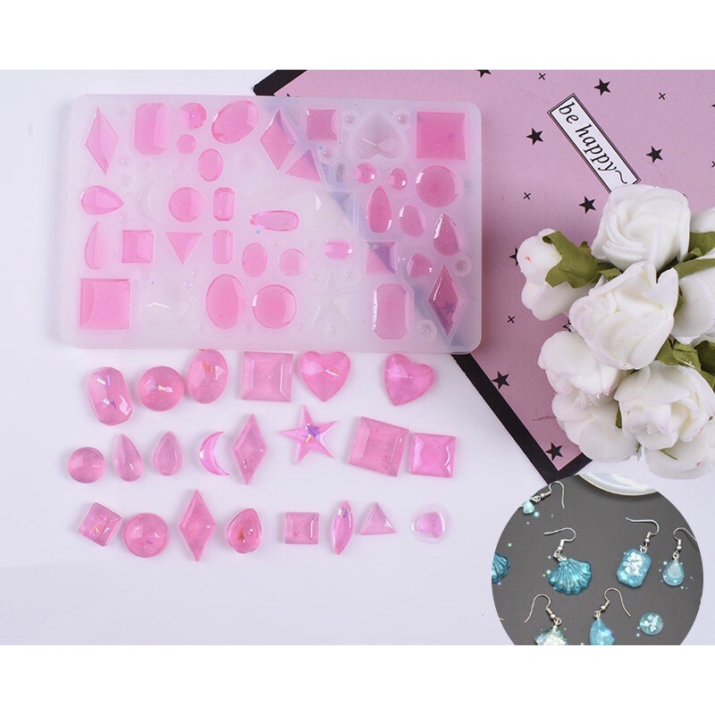Khuôn đá size nhỏ làm trang sức mini resin