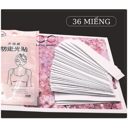 Miếng dán cố đinh quần áo, Miếng Băng Dính 2 Mặt Thời Trang Cố Định Quần Áo - Dán Kín Khe Hở Ngực LYPK003