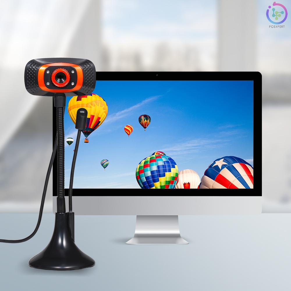 Drive-free Web Camera 480P USB Webcam with Microphone Light Supplement Lamp for Desktop Computer Laptop Plug and Play