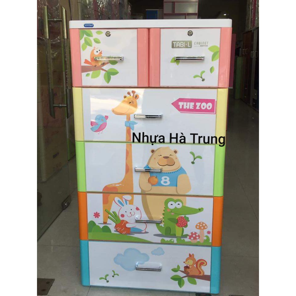 (Hà Nội) Tủ nhựa Duy Tân Tabi L 5 tầng (Đủ màu) (70x48x130cm)