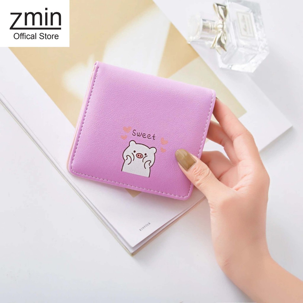 Ví nữ mini cầm tay Zmin, chất liệu cao cấp có thể bỏ túi - V005