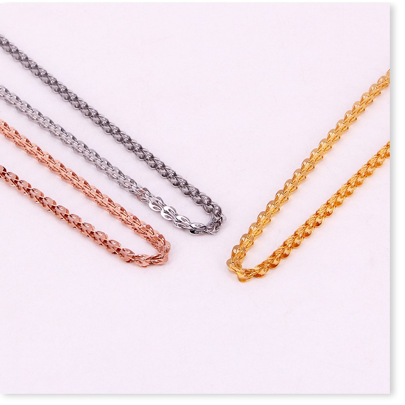 Dây chuyền vòng cổ nữ titan đuôi phụng X6-407 - CAM KẾT KHÔNG GỈ, KHÔNG BAY MÀU - BẢO HÀNH 12 THÁNG