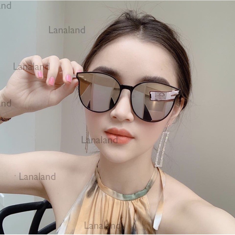 Kính râm kính mát Gm đen bạc sang chảnh đi biển đi du lịch hè