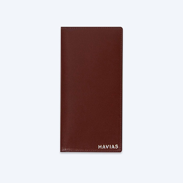 Ví dài Pisa Mini Long Wallet HAVIAS Đỏ Nâu