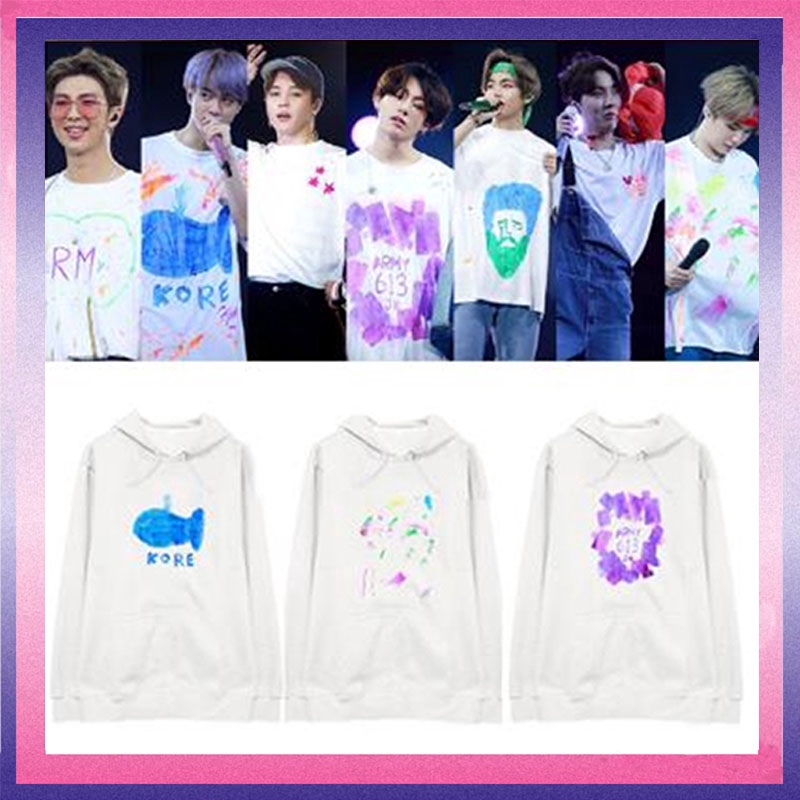 Áo hoodie dày cho fan hâm mộ nhóm nhạc BTS SUGA / JIMIN / JUNG KOOK