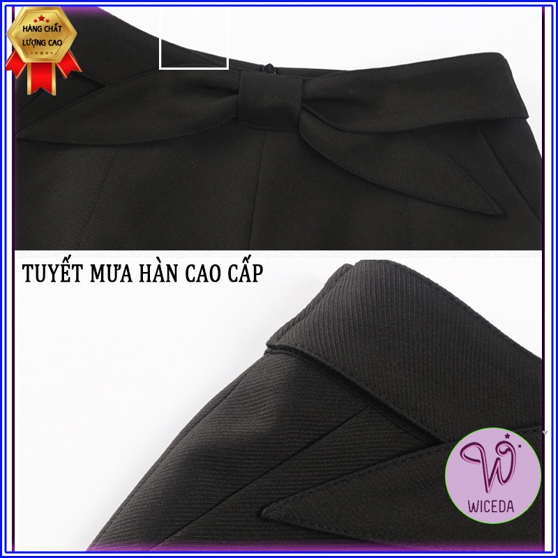 Quần short đùi nữ cạp cao đẹp Wiceda , quần sooc đen mặc nhà đi chơi tiện dụng chất tuyết mưa hàn không nhăn QN355