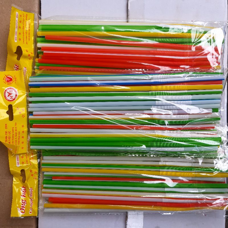 Thùng 50 bịch ống hút nghệ thuật