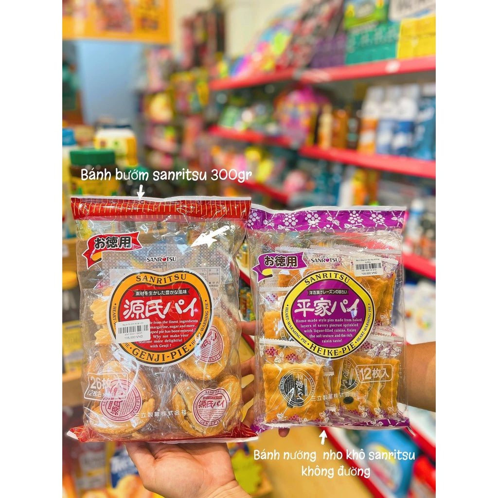 Bánh Nướng Nhật Bản ⚡ SIÊU GIÒN ⚡ Bánh Nướng Nhiều Lớp Sanritsu giòn tan, thơm hương bơ nướng vàng, phủ đường ngọt nhẹ
