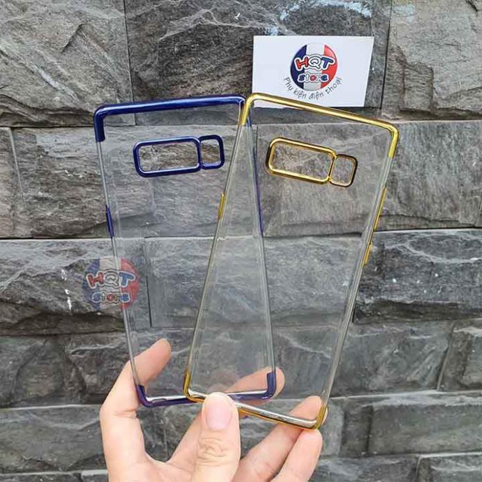 Ốp lưng dẻo trong suốt viền màu Likgus Shining Samsung Note 9 / Note 8