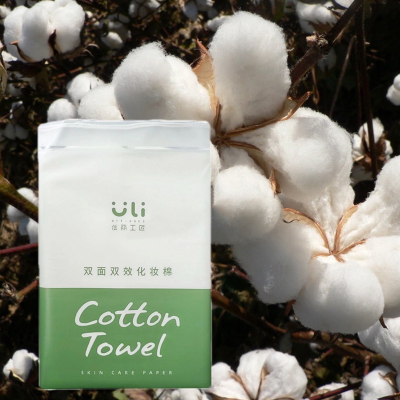 Bông Tẩy Trang ULI Cotton Pads 3 Lớp Cao Cấp Túi Hàng 200 Miếng