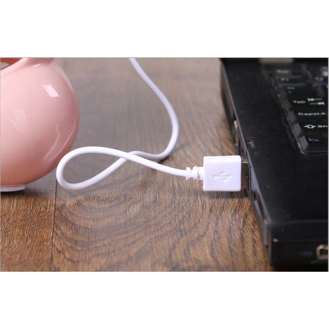 Quạt hộp USB mini có tai để bàn làm việc