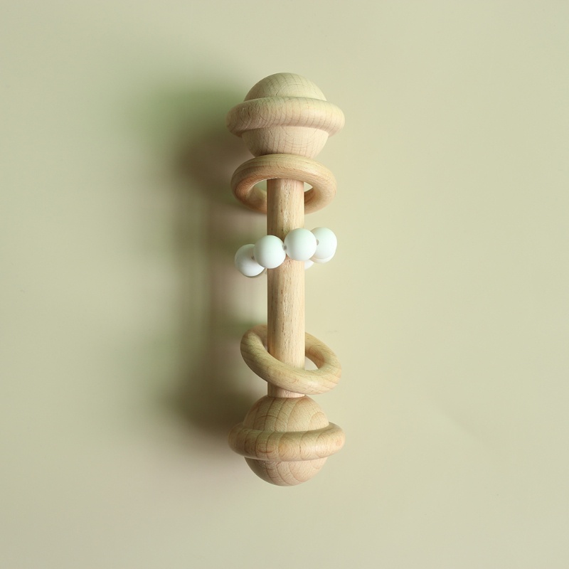 Bộ 4 Vòng Đeo Tay Có Giá Đỡ Núm Vú Giả Họa Tiết Ngựa Vằn Dễ Thương Cho Bé Sơ Sinh Mọc Răng