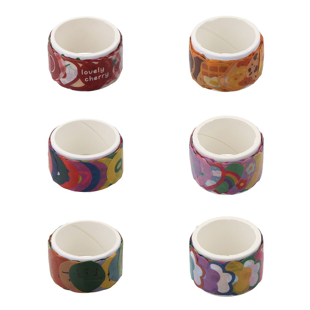 Set 100 Cuộn Băng Keo Giấy In Chữ Số Dễ Thương Dùng Để Trang Trí Đồ Thủ Công