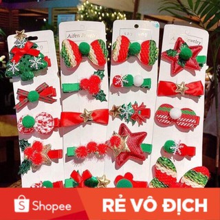 Set 5 kẹp tóc quà tặng noel giáng sinh cho bé
