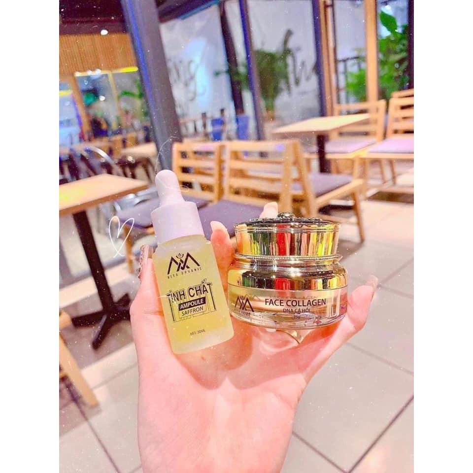 [Chính Hãng] combo face cá hồi và tinh chất ampoule saffron (face dna cá hồi)