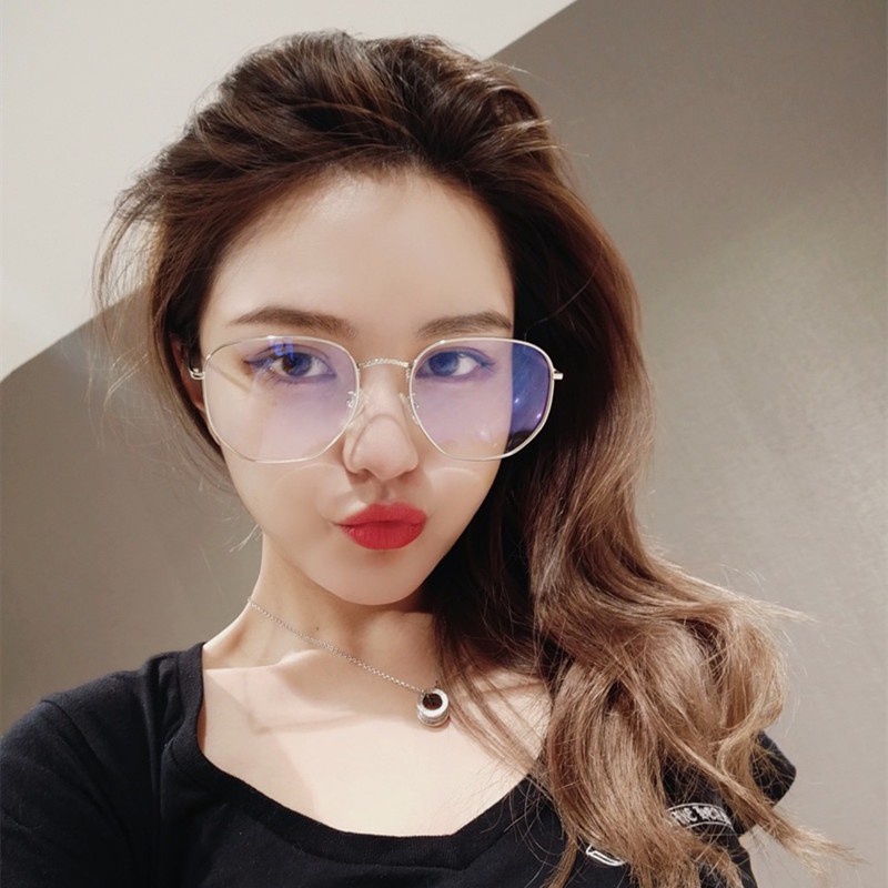 Mắt kính thời trang Gọng cận form vuông vát cạnh Retro cá tính phong cách Ulzzang