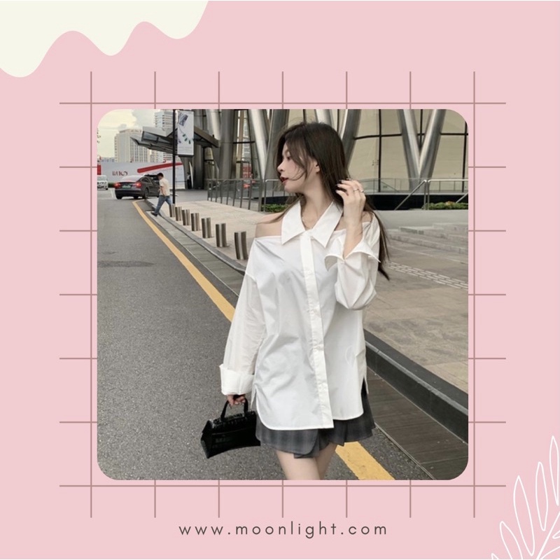 Áo sơ mi hở vai