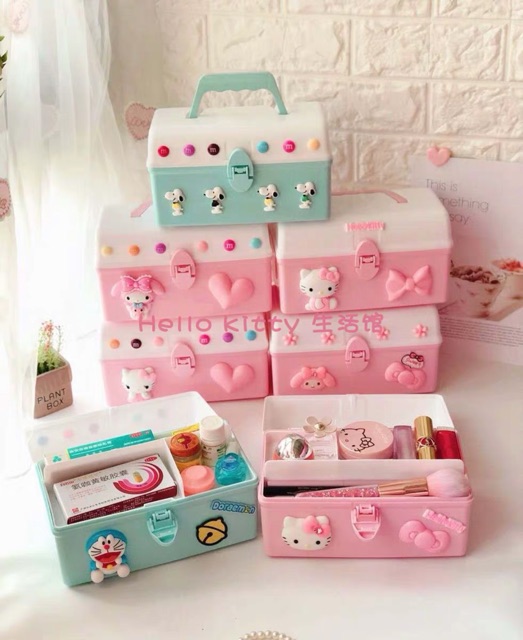 Thùng đựng vật dụng Hello Kitty