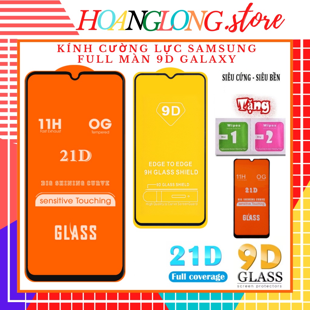 Kính Cường Lực SamSung Full Màn 9D Galaxy A12,A6,A7,A9 2018,A10,A10S,A11,A20,A20s,A21S,A30,A31,A50,A51,A70,A71,M51 [9D]