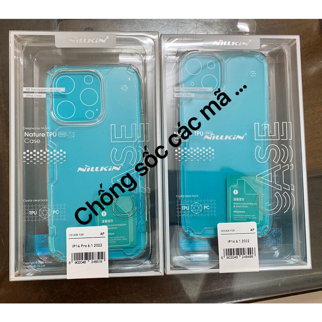 Ốp dẻo nillkin chống sốc cho iphone 14 các đời máy