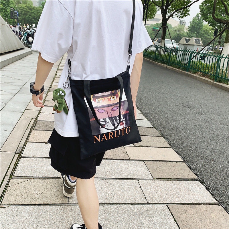 Túi vải canvas đeo vai đơn giản phong cách Nhật Hàn cho nam Túi Thư